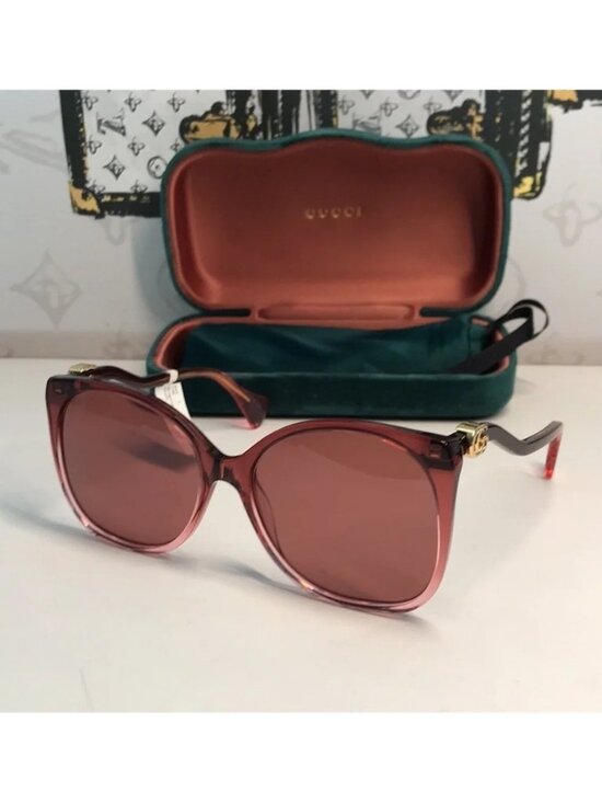 New ✨ Authentic Gucci GG1010S 004 Oversized Cat-Eye Sunglasses ✨ main image 9